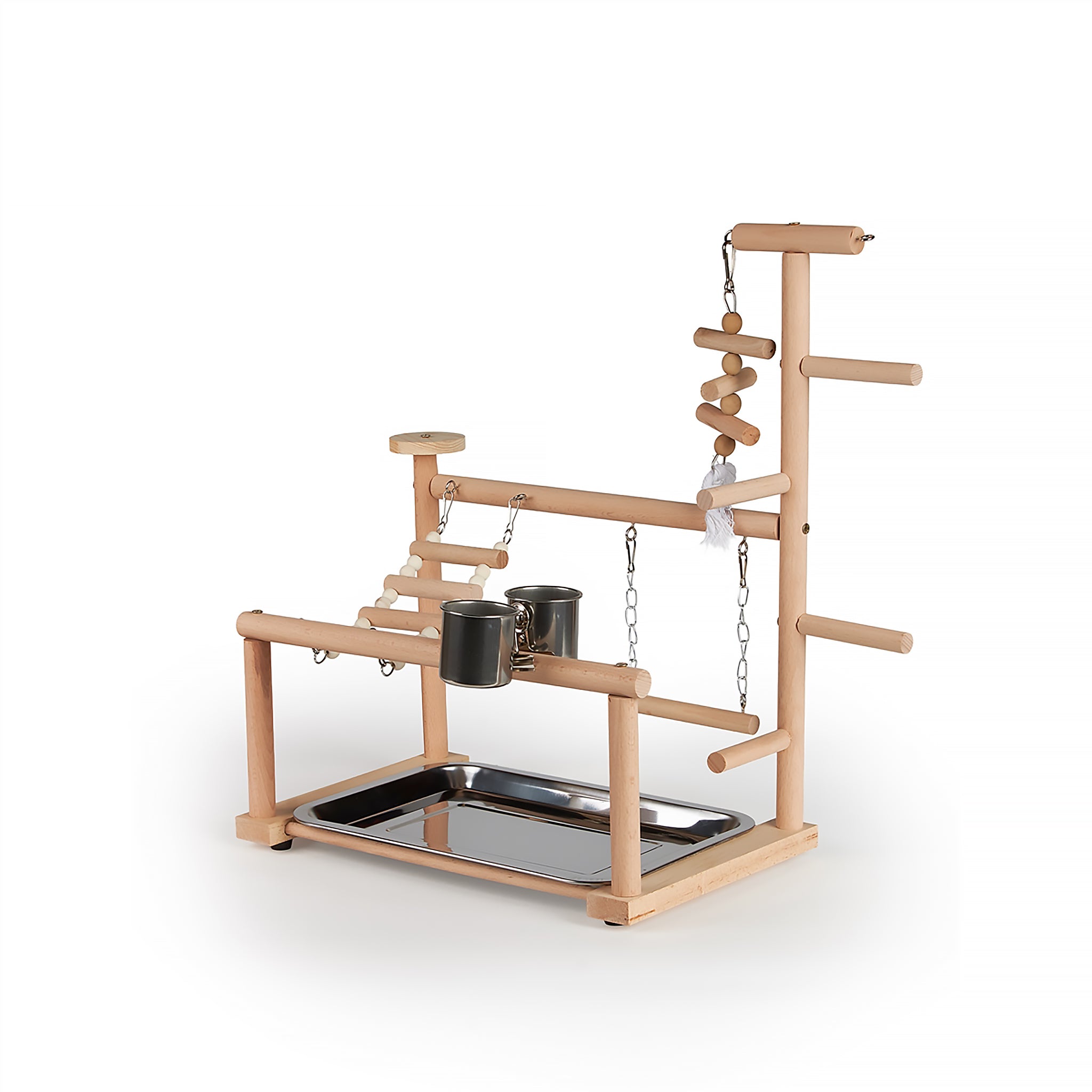 Aria Take A Break Playstand - Wooden Bird Gym Activity Center
