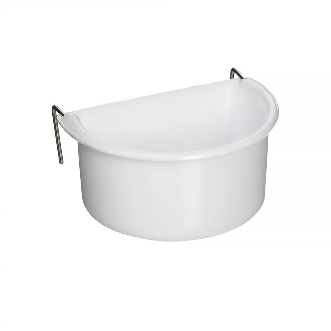 Prevue Pet Products Birdie Basics Small Hanging Cup 2 Pack - Universal Small/Medium Half-Round Bird Cage Food Dishes #1181