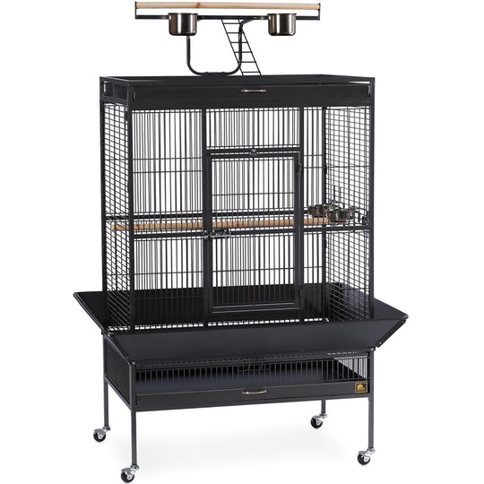 Prevue Pet Products Playtop Bird Home Black - 36” x 24” - Parrot Enclosure #3154BLK