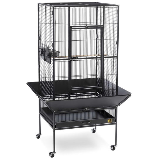 Prevue Pet Products Park Plaza Bird Cage Black - 24” x 20” - Small Bird Enclosure #3352BLK