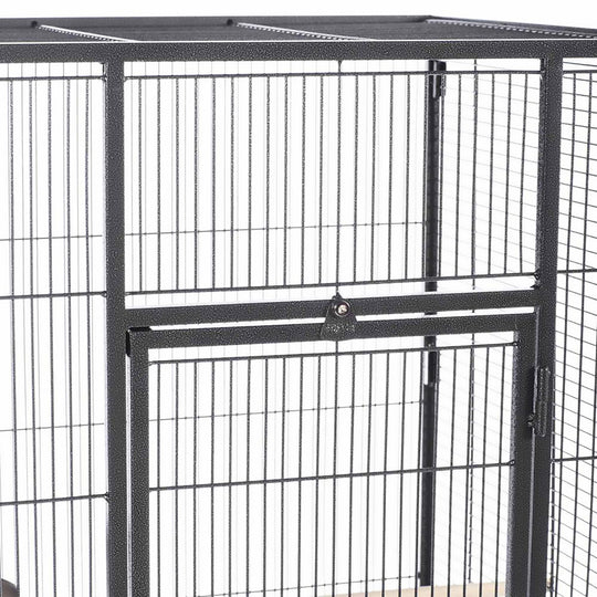 Prevue Pet Products Park Plaza Bird Cage Black - 24” x 20” - Small Bird Enclosure #3352BLK