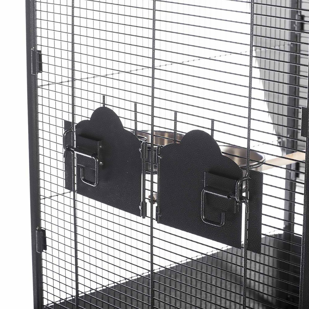Prevue Pet Products Park Plaza Bird Cage Black - 24” x 20” - Small Bird Enclosure #3352BLK