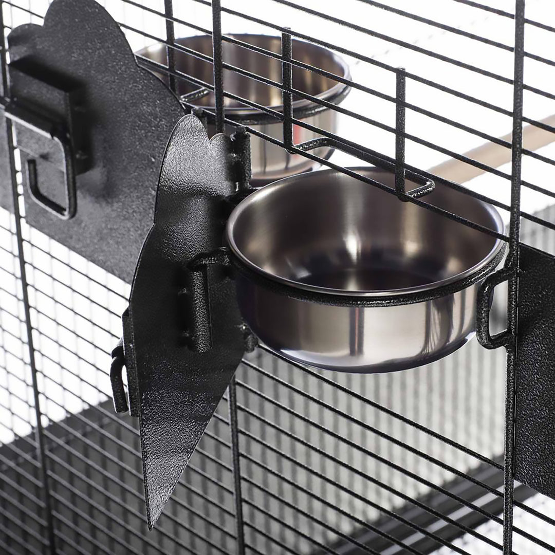 Prevue Pet Products Park Plaza Bird Cage Black - 24” x 20” - Small Bird Enclosure #3352BLK