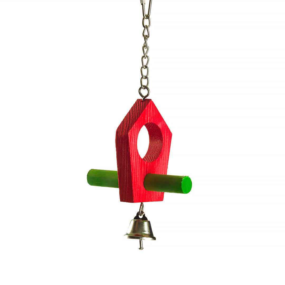 Aria Birdhouse Perchy - Swinging Chew Bird Toy #2064