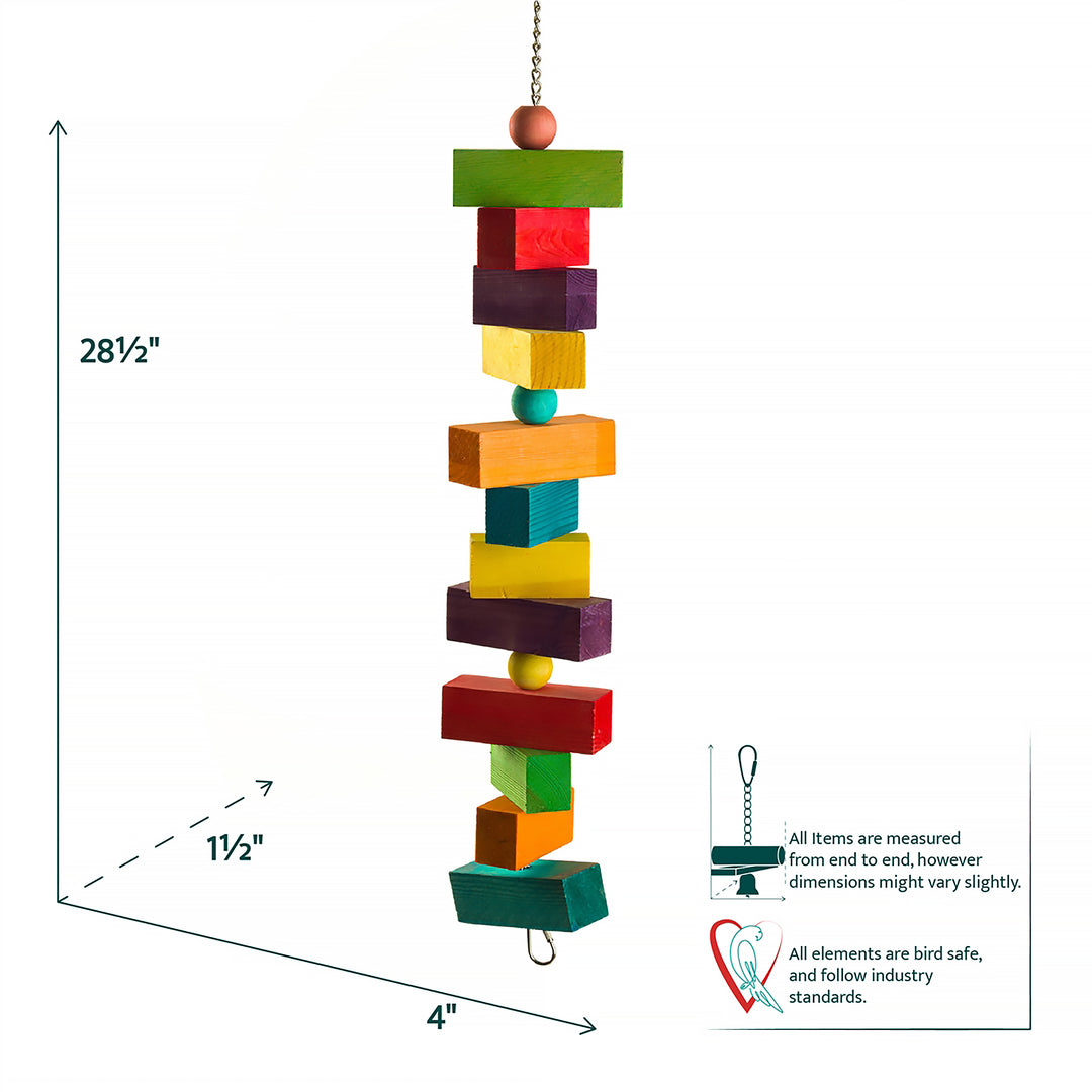 Aria Triple Chunker - Extra-Large Chew Bird Toy #2093