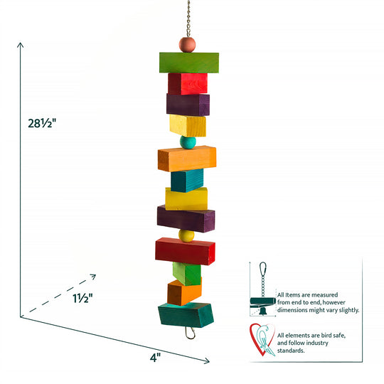 Aria Triple Chunker - Extra-Large Chew Bird Toy #2093