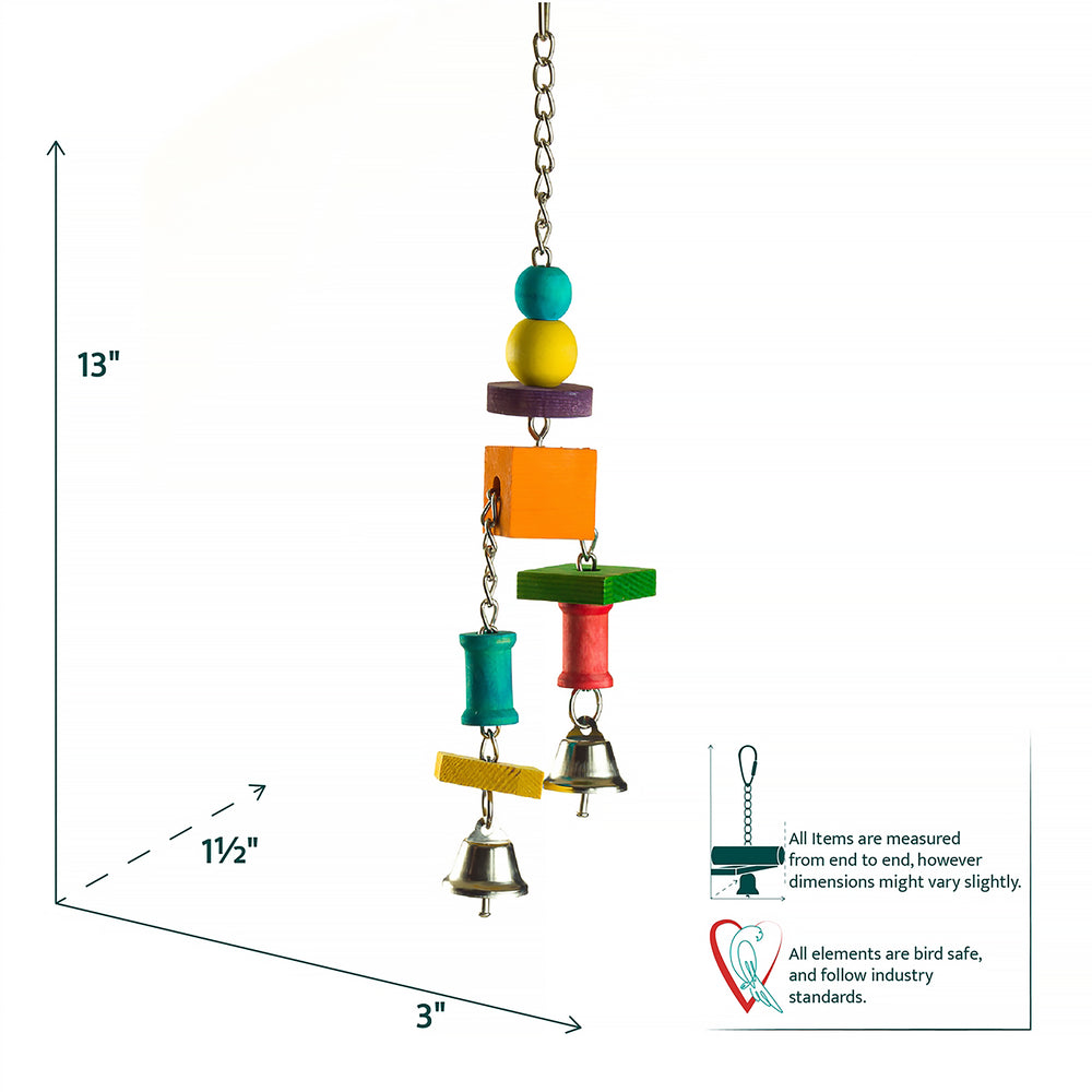 Aria Monkeyshines - Dangling Chew Bird Toy #2098