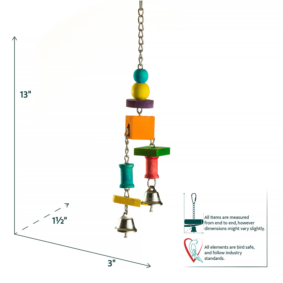 Aria Monkeyshines - Dangling Chew Bird Toy #2098