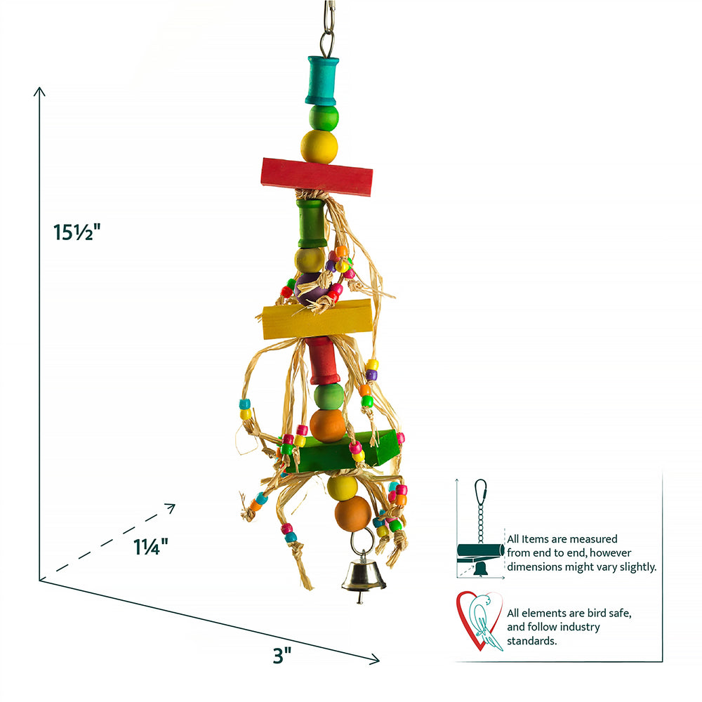 Aria Straw Dancer - Hanging Chew Bird Toy #2111