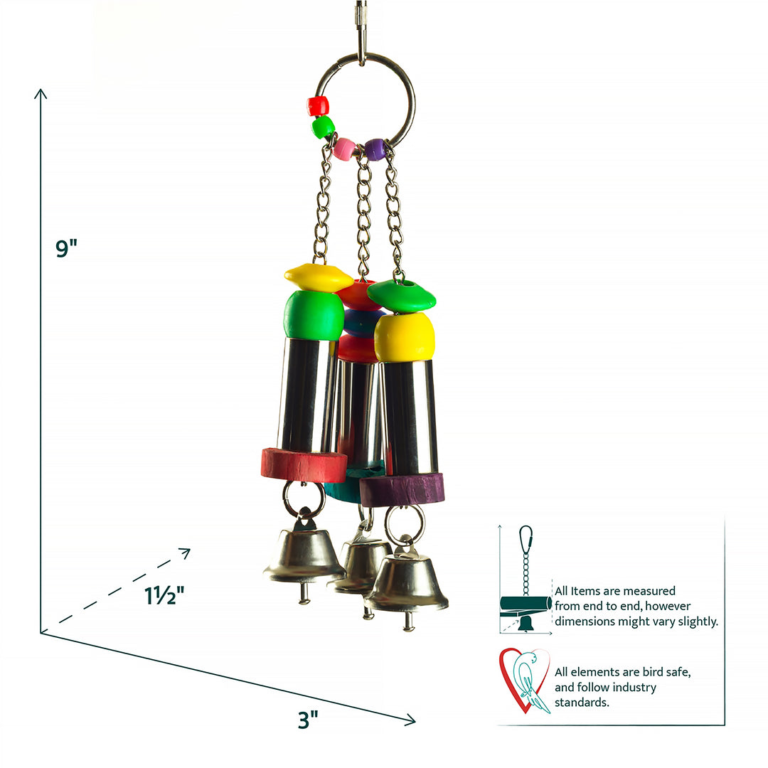 Aria Tassel Tubes - Noise-Making Chew Bird Toy #2138