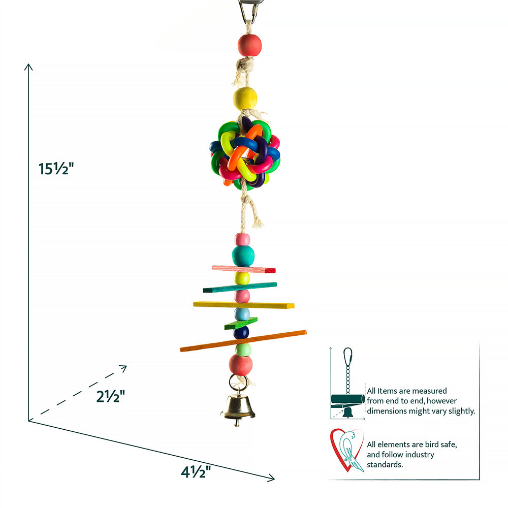 Aria Whirligig - Hanging Chew Bird Toy #2181