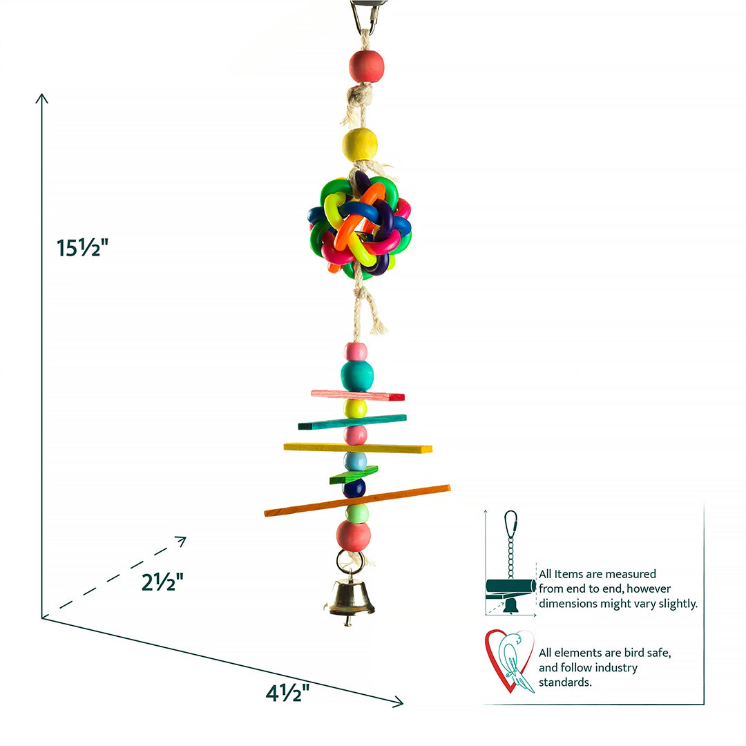 Aria Whirligig - Hanging Chew Bird Toy #2181