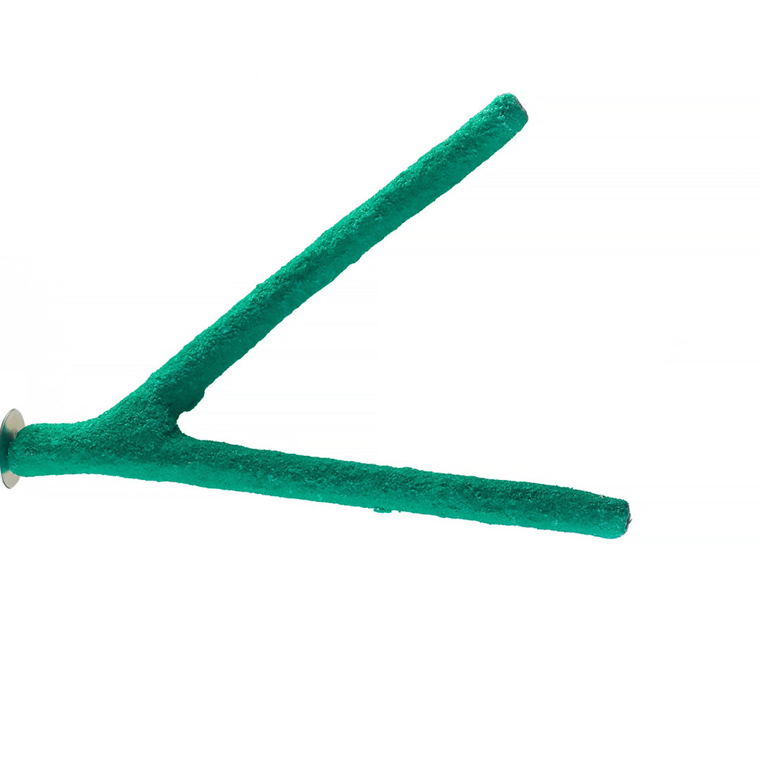 Aria Sand Y Perch 18" Green - Multi-Branch Pedicure Bird Perch #8036