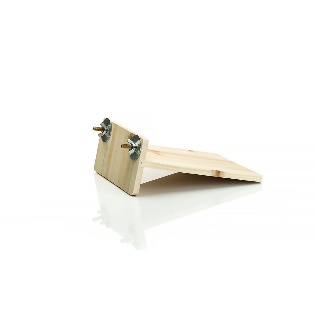 Aria Square Flat Wood Perch - Platform Bird Perch #8057
