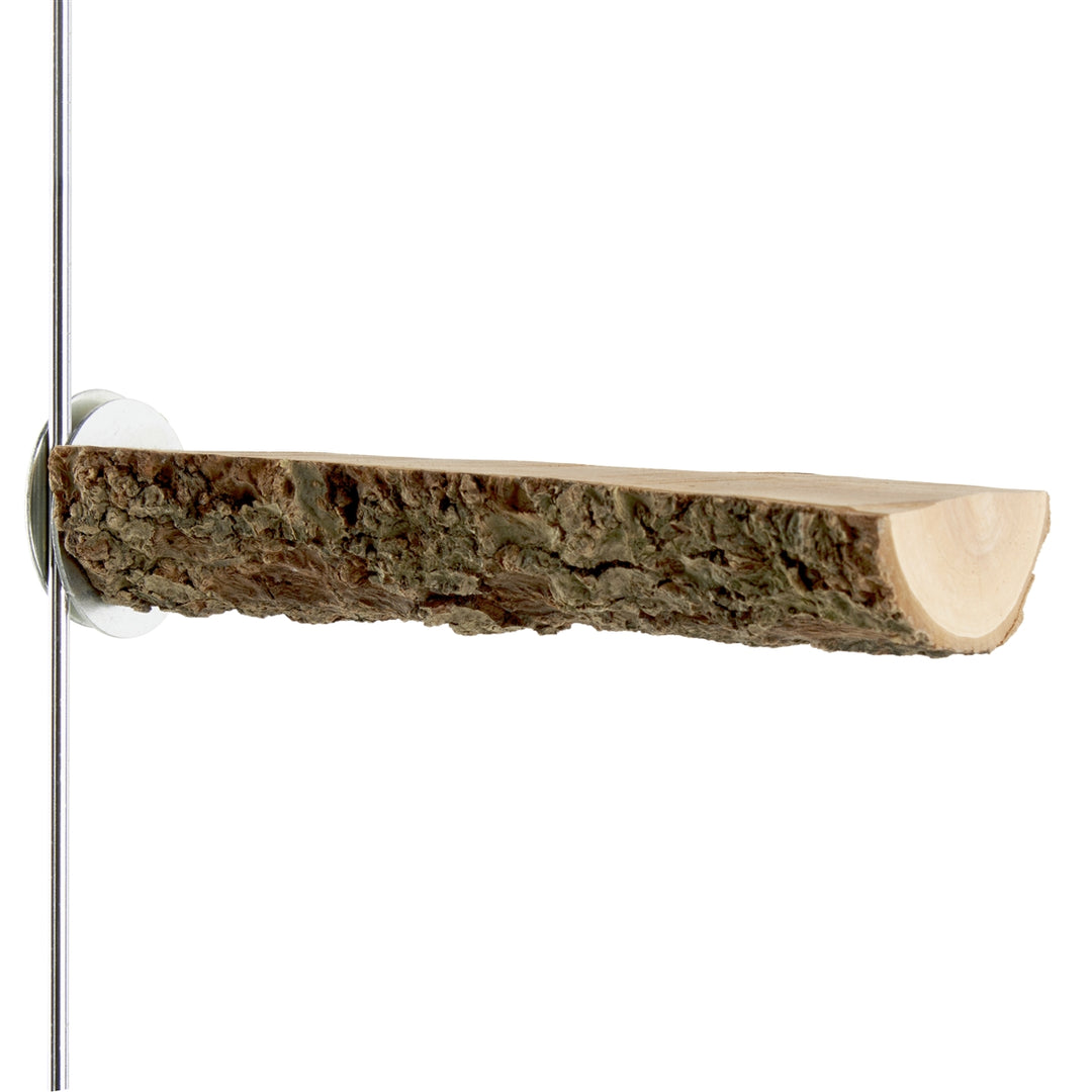 Aria Timber Wood Flat Perch - 6" - All-Natural Flat Bird Perch #8077