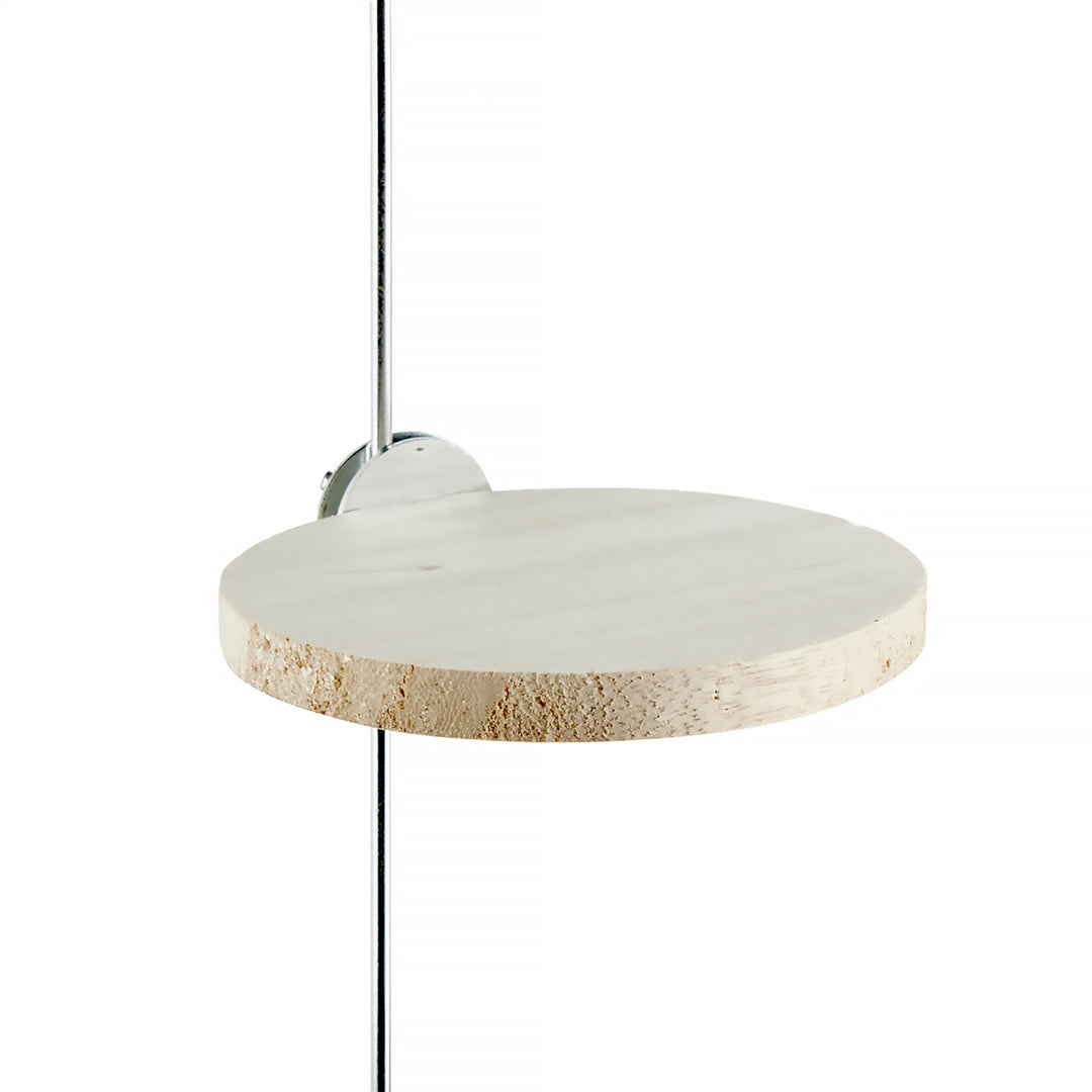 Aria Round Flat Wood Perch 4" Diameter - Circular Platform Bird Perch #8079