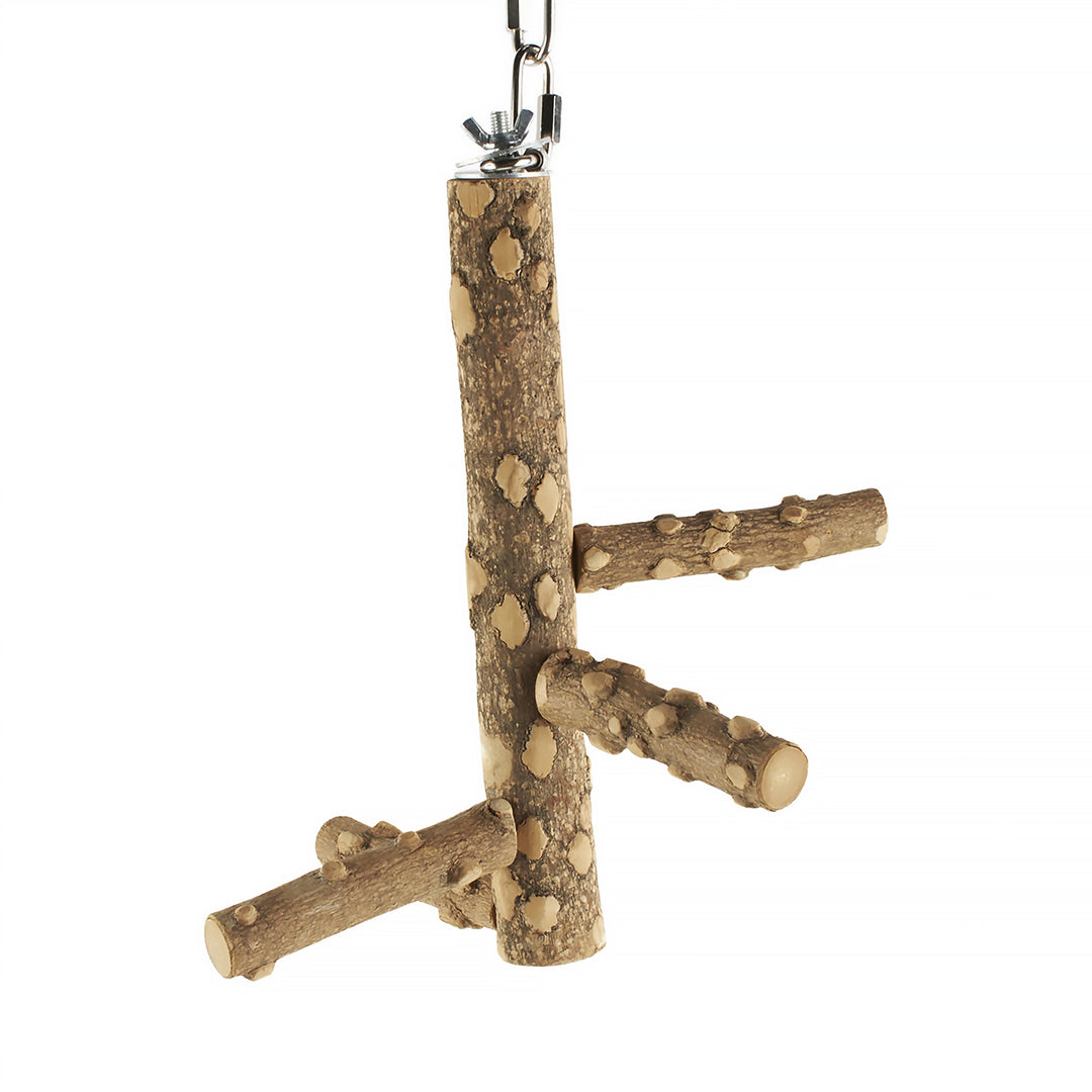 Aria Knobby Climber - Natural Wood Multi-Branch Swing Bird Perch #8087