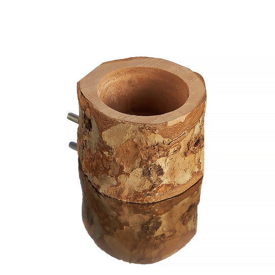 Aria Log Cup - Bird Cage Wooden Feeding Bowl Perch Cup #2397