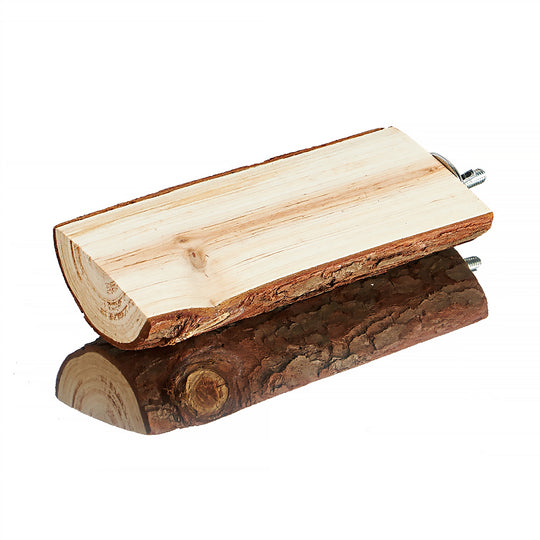 Aria 6" Flat Timber Perch with Bark #2407