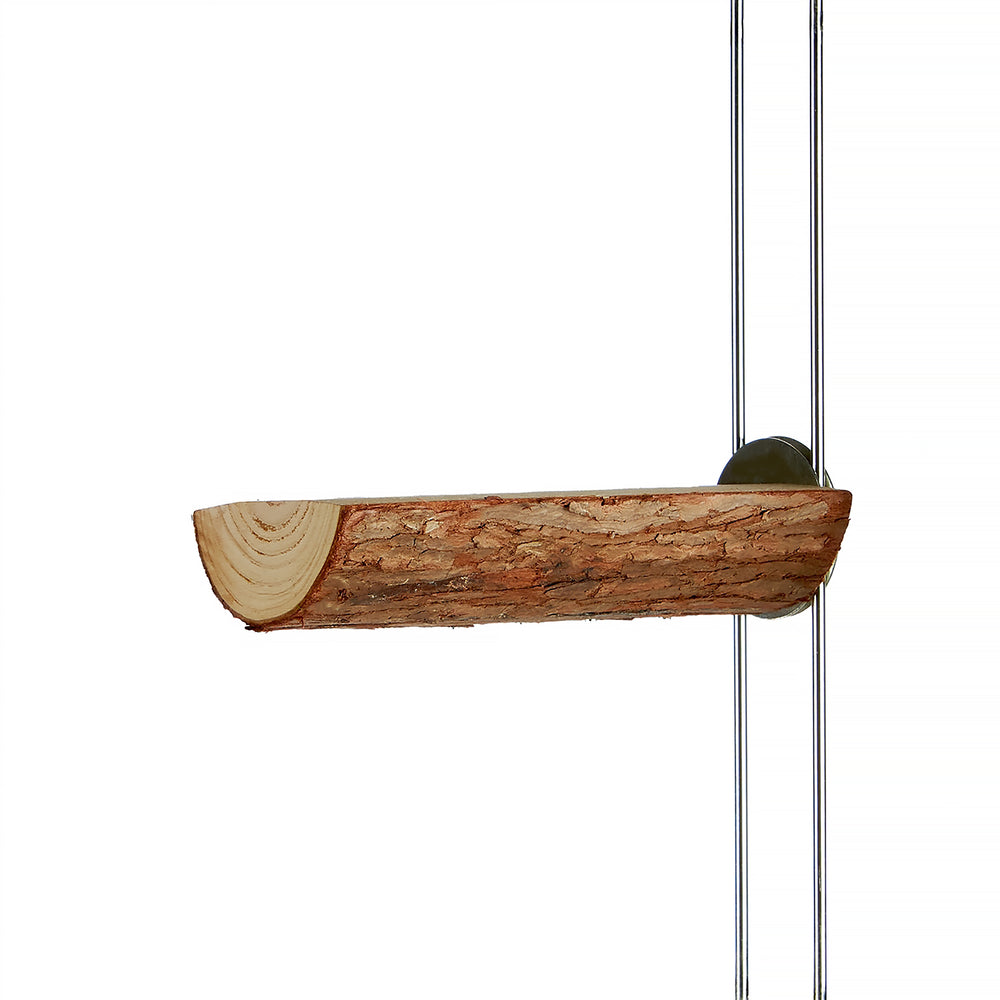 Aria 6" Flat Timber Perch with Bark #2407