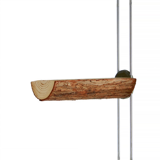 Aria 6" Flat Timber Perch with Bark #2407