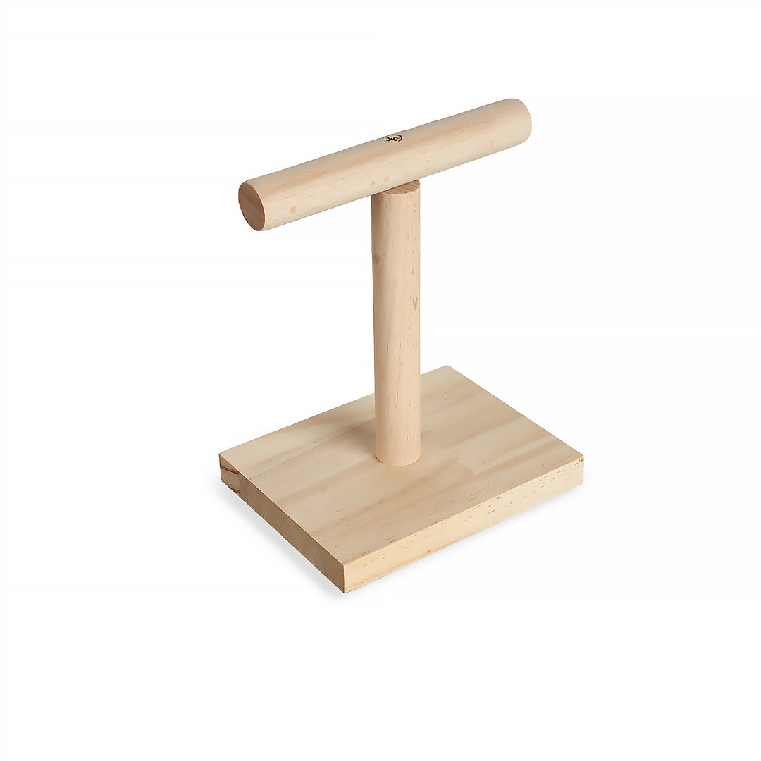 Aria Tiny T - Wooden Perch Training Stand for Small Parrots #2504