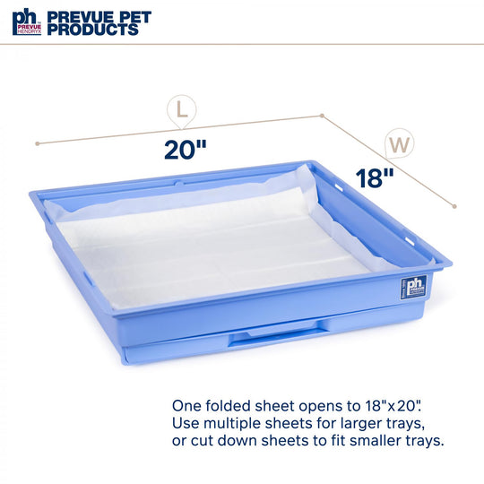 Prevue Pet Products Cage Liners 20 Pack - 5-Layer Lining Pads for Parrot Cages #18100