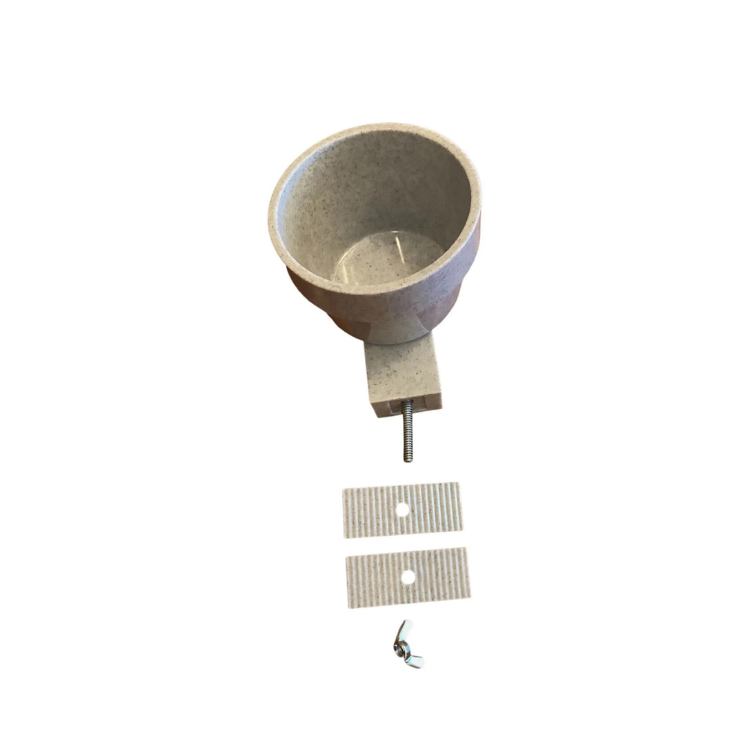 Polly's Pet Products Mess Less Cups Small / Long - Food Dish Bird Perch