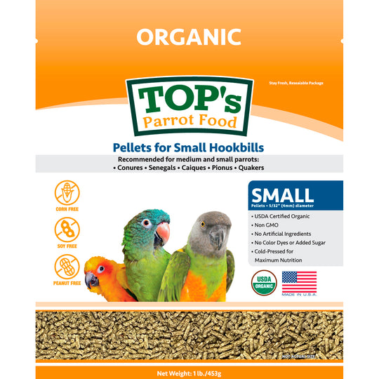 TOP's Pellets For Small Hookbills - 1lb