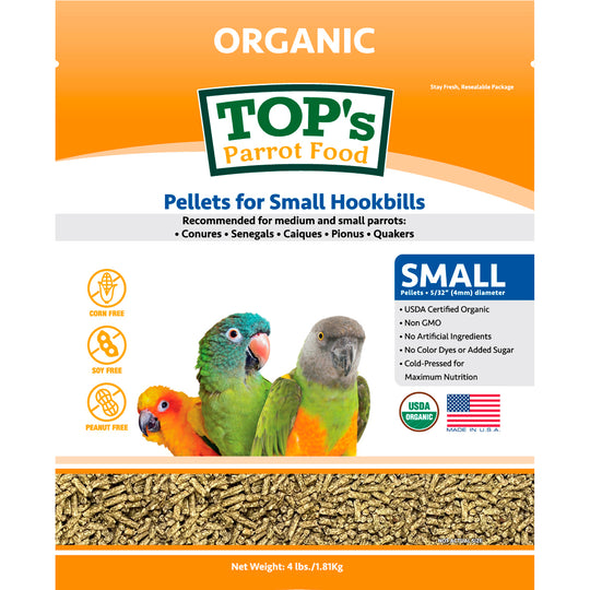 TOP's Pellets For Small Hookbills - 4lb