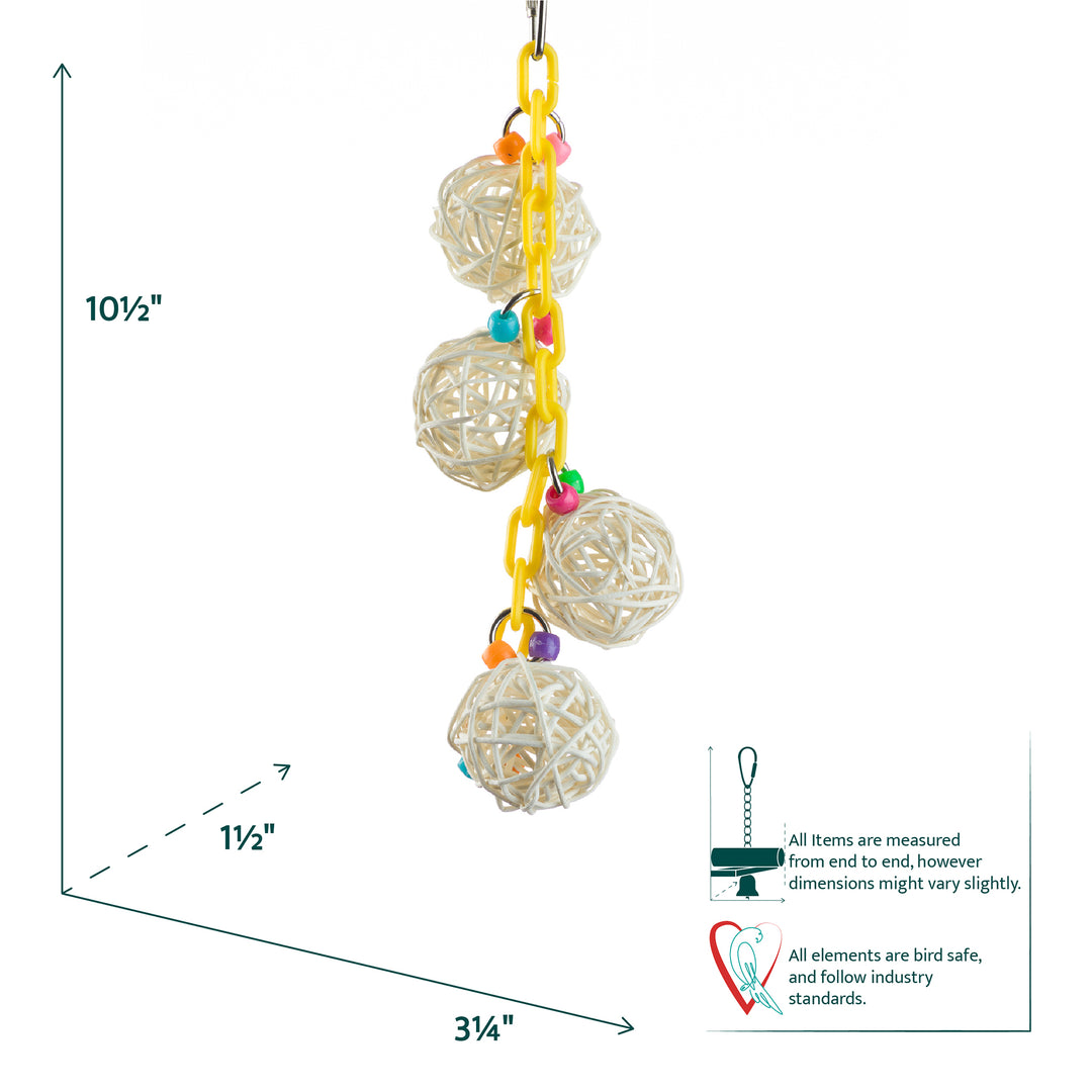 Aria Wicker Links 4 Links - Chew Bird Toy #2045