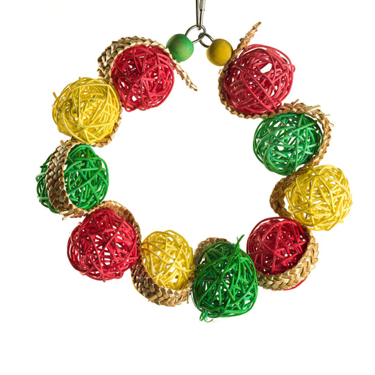 Aria Wicker Wheel - Chew & Climb Bird Toy #2060