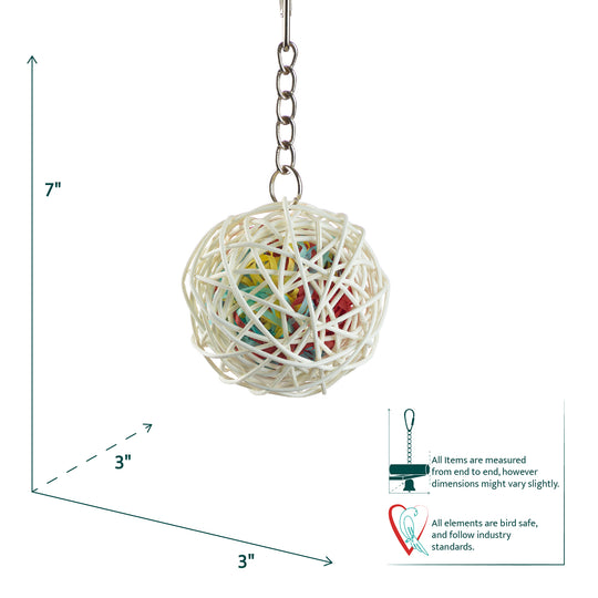 Aria Forage Ball - Foraging & Chew Bird Toy #2076