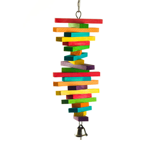 Aria Rainbow Tower - Large Chew Bird Toy #2116