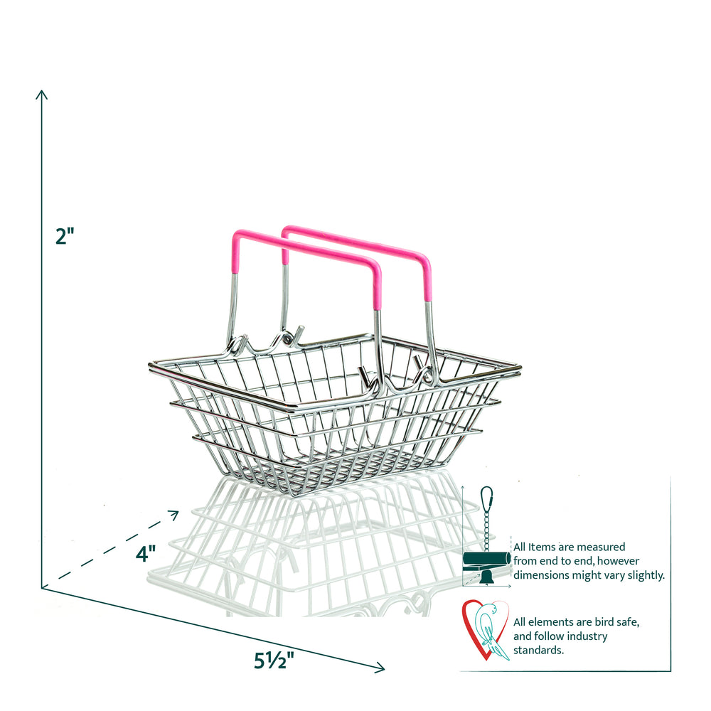 Aria Carry-Me-Too - Small Shopping Basket Interactive Foot Bird Toy #2166