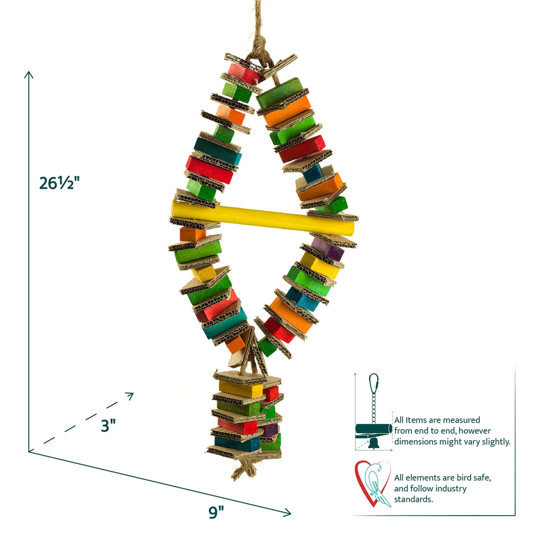 Aria Chewy Dewy - Extra-Large Chew Bird Toy #2202