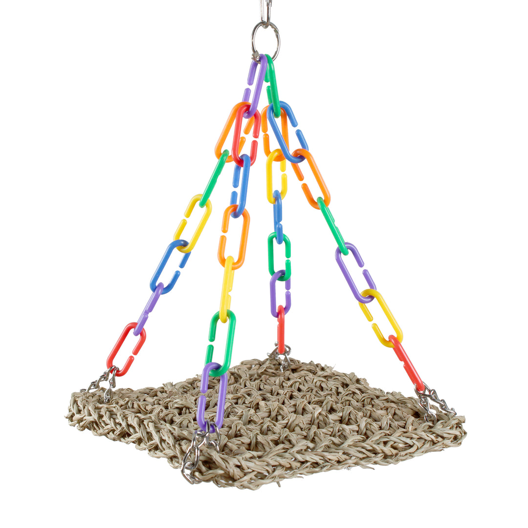 Aria Rainbow Trapeze Mini - Swinging Chew Bird Toy #2242