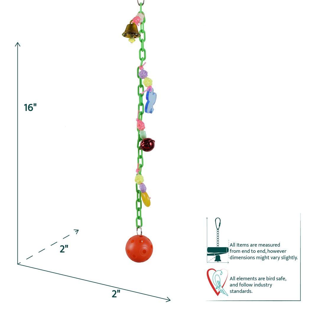 Aria Rosie Links - Dangling Chew & Foraging Bird Toy #2251