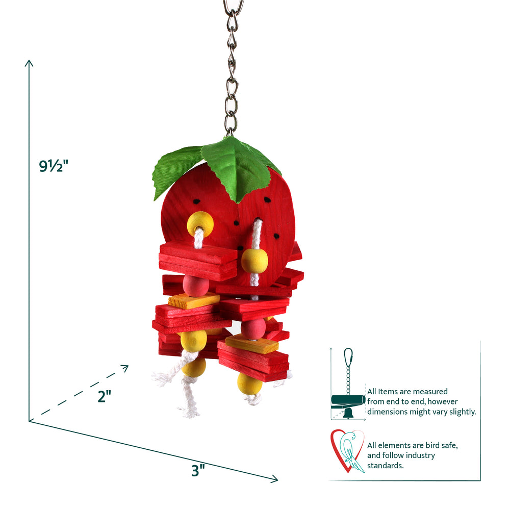 Aria Strawberry Party Mini - Chew Bird Toy #2267