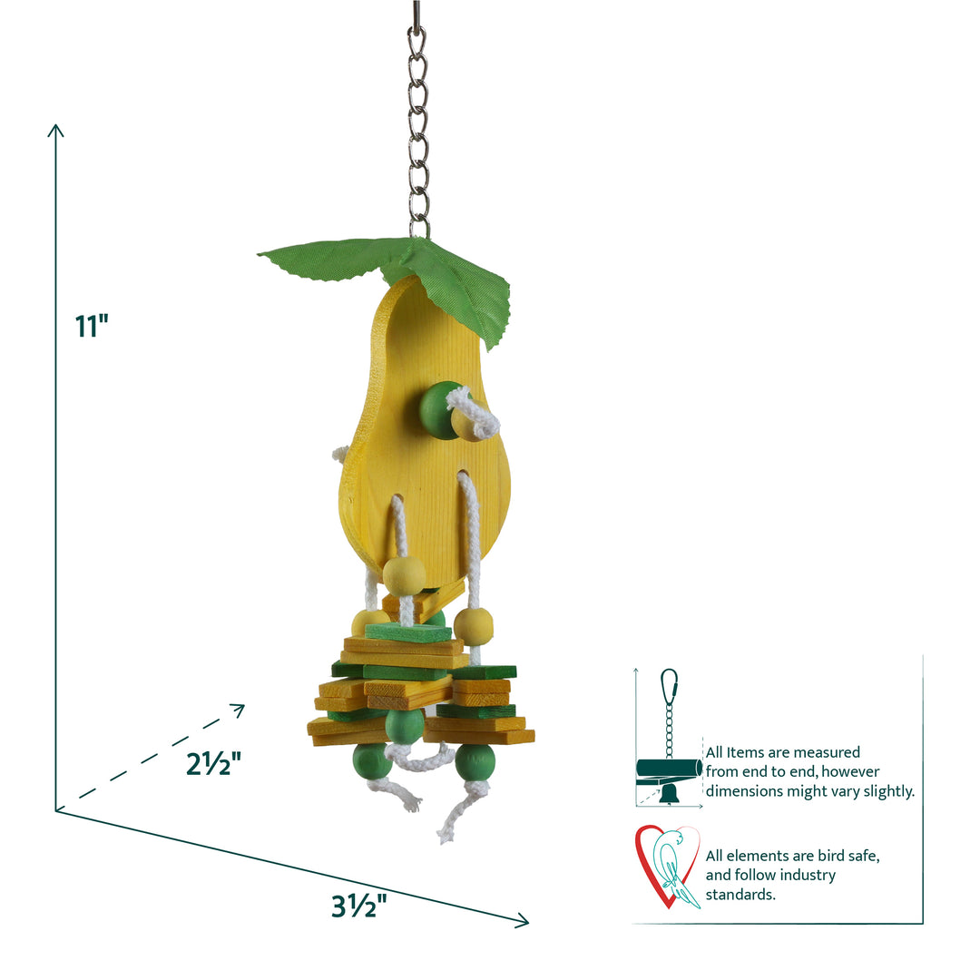 Aria Pear Party Mini - Chew Bird Toy #2268