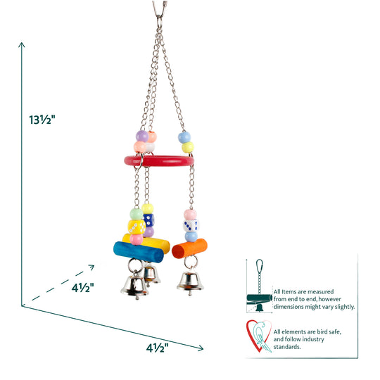 Aria Ring-A-Ding Swing - Foot & Chew Bird Toy #2276