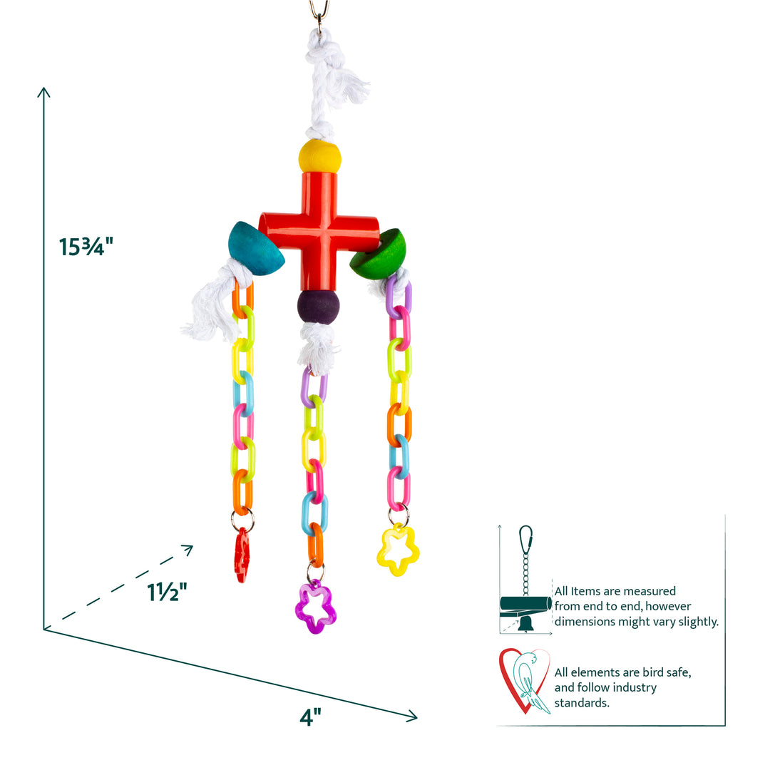 Aria Pastel Links - Chew Bird Toy #2278