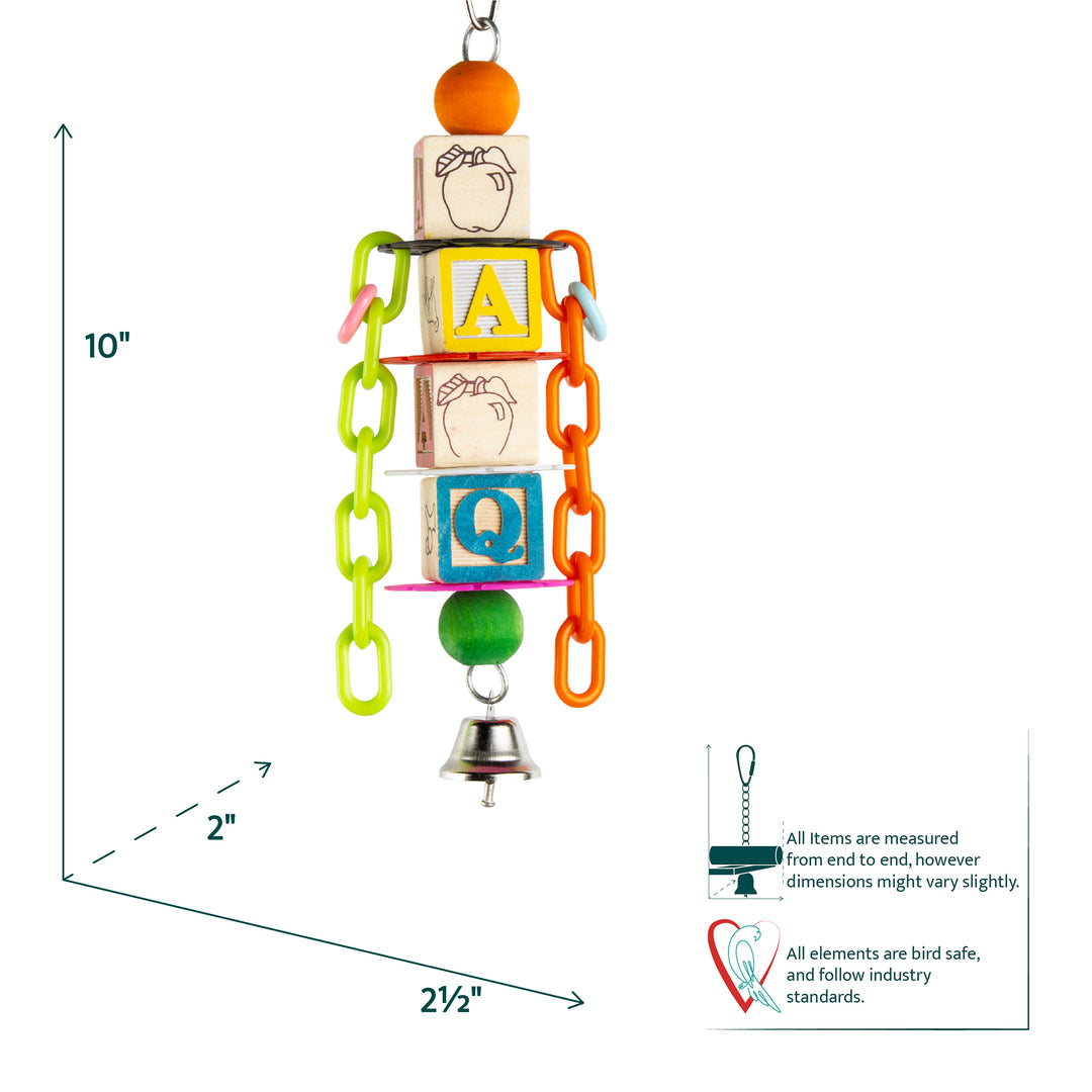 Aria Alpha Blocks - Chew Bird Toy #2286