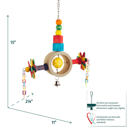 Aria Ballyhoo-Ba-Doo - Chew Bird Toy #2287