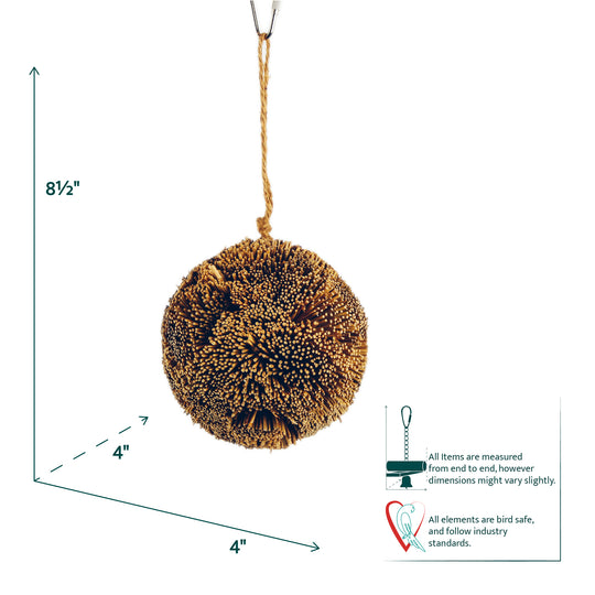 Aria Straw Star Ball - Chew Bird Toy #2289