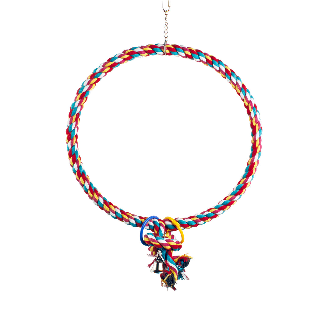 Aria Rockin' Ringo Jumbo - Soft Cotton Rope Swing Bird Toy #2295