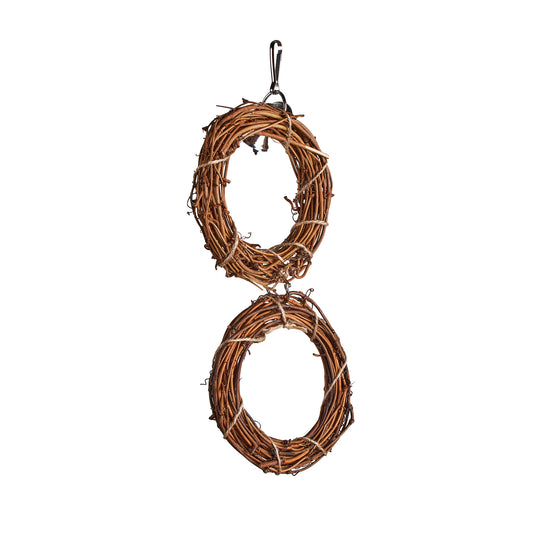 Aria Duo Wicker Rings - Chew Bird Toy #2374
