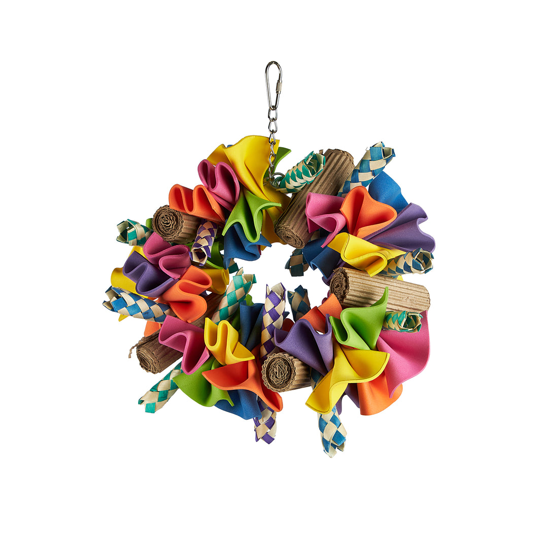 Aria Flower Fluff - Chew Bird Toy #2469