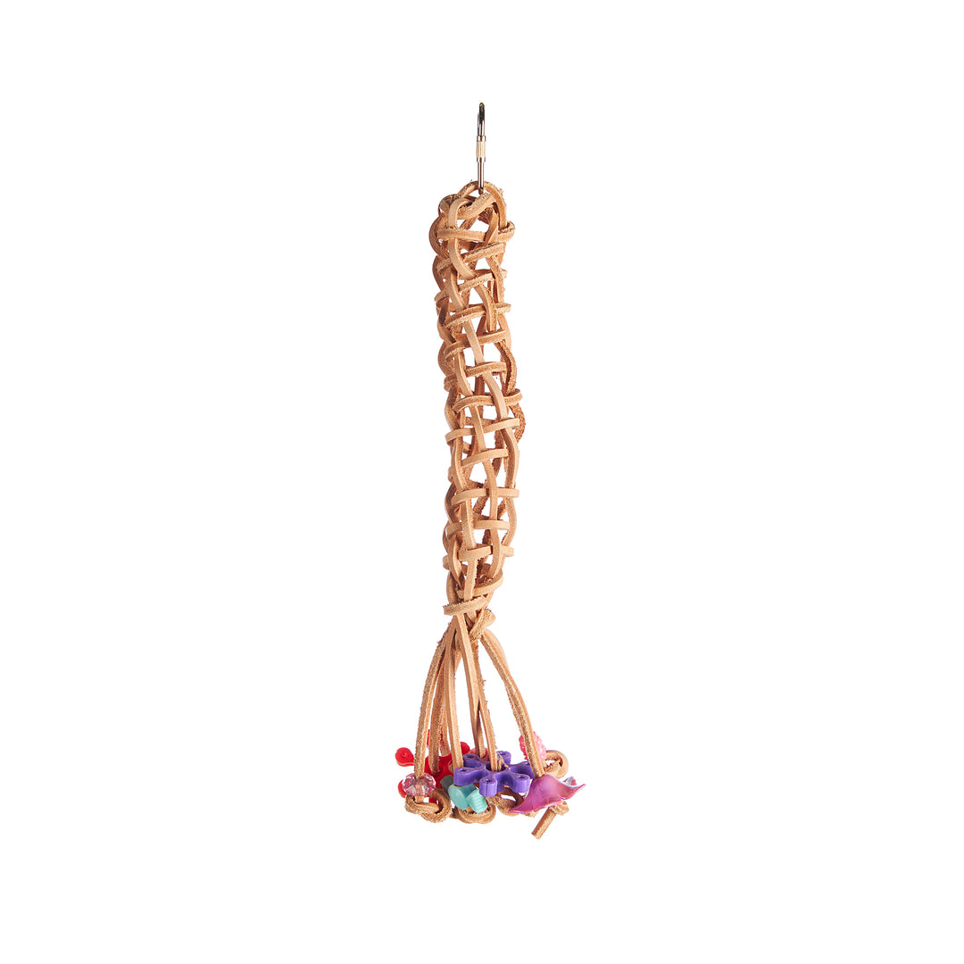 Aria Lacey Leather - Chew & Foraging Bird Toy #2476