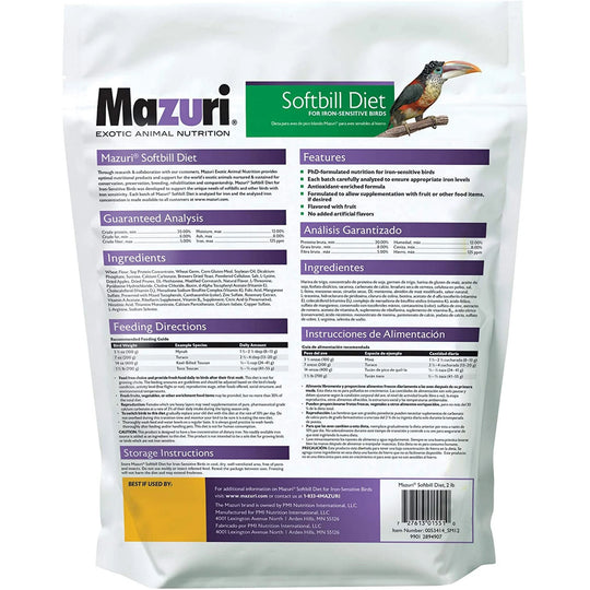 Mazuri Softbill Diet - 2lb